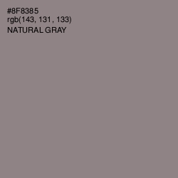 #8F8385 - Natural Gray Color Image